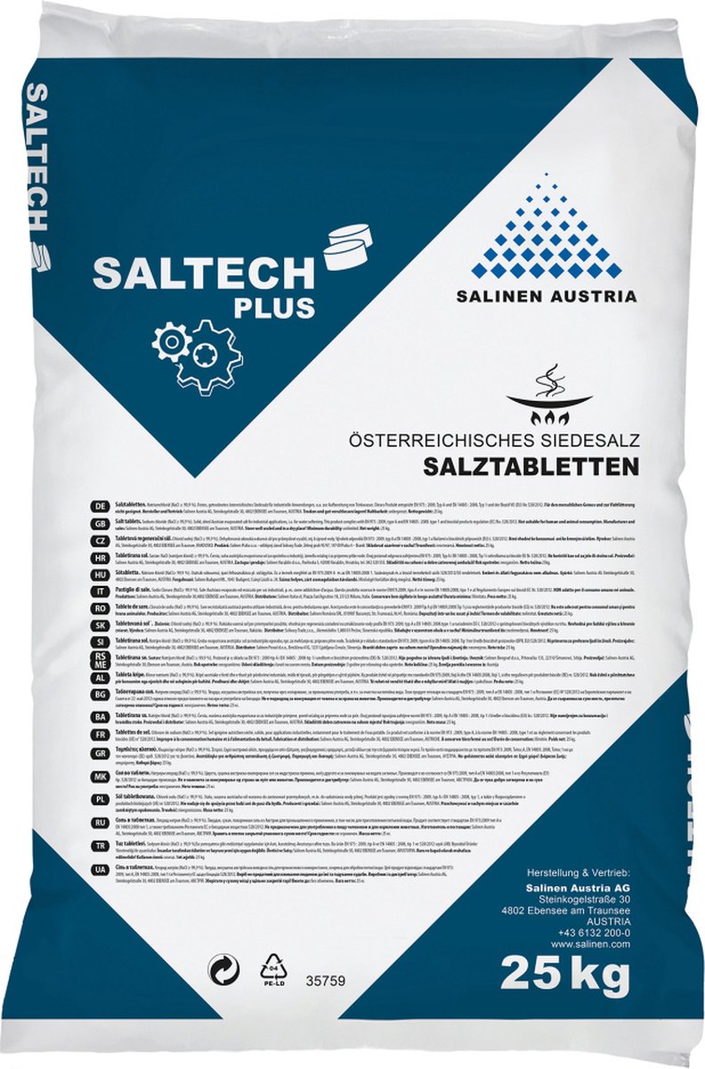 Saltech 30 pall € 6.15 per zak €24.60-100kg € 9304.80